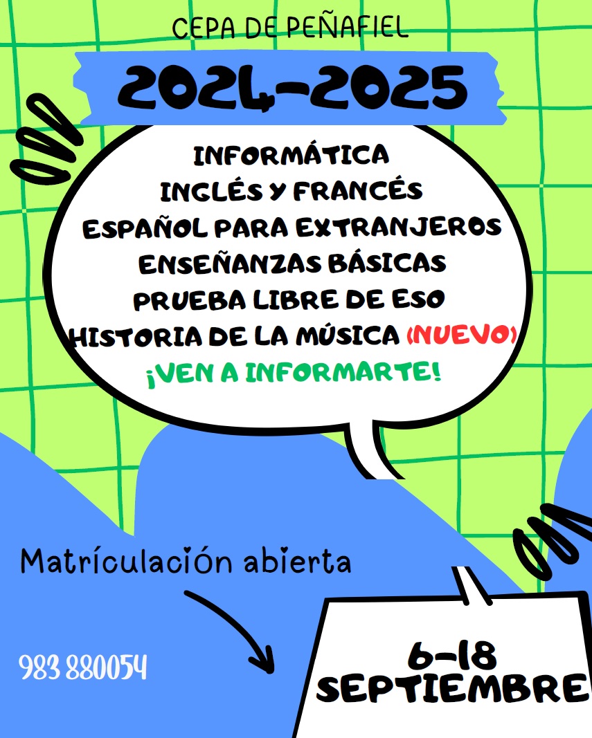 Cartel de inicio de curso para el 2024/2025